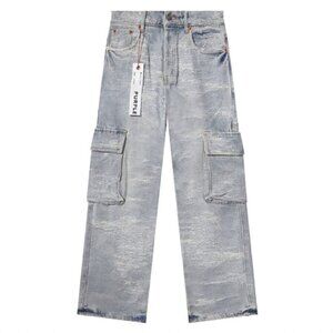 Purple Brand Blue Riot Cargo Jeans Women's